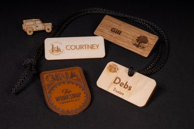 Leather Name Badges