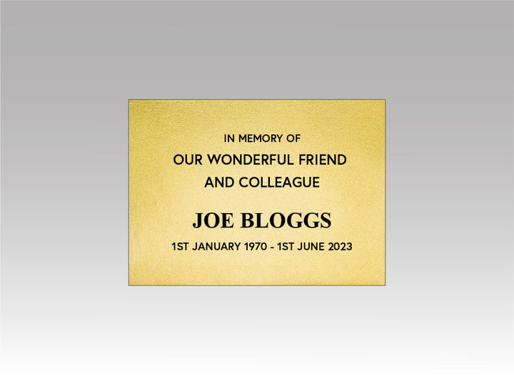 Commemorative Plaque