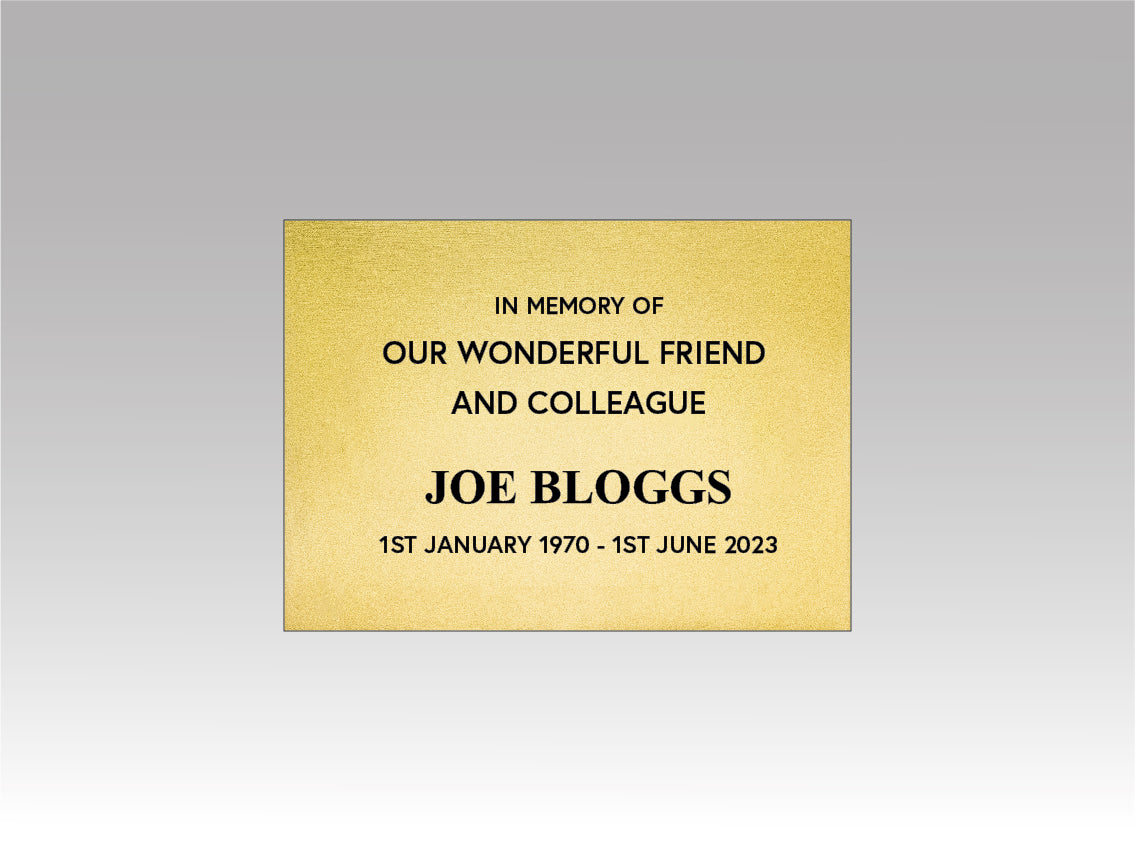 Commemorative Plaque