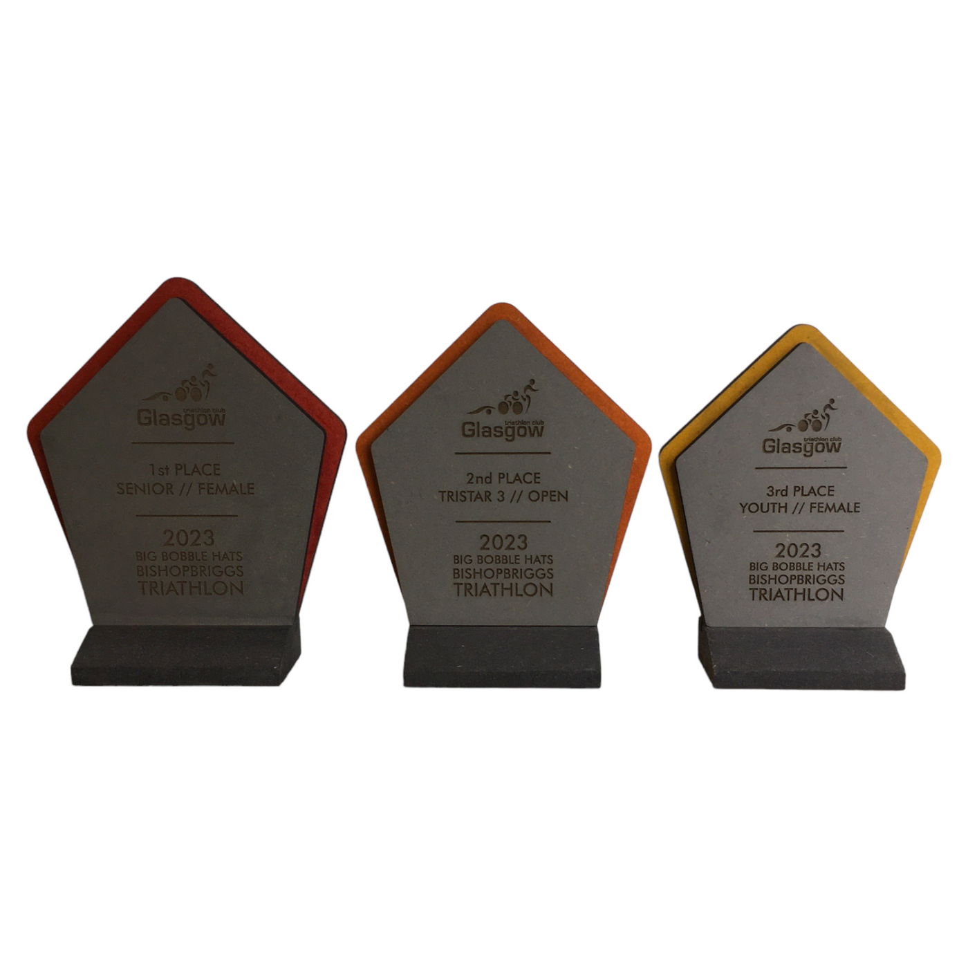 Coloured Wooden Trophies