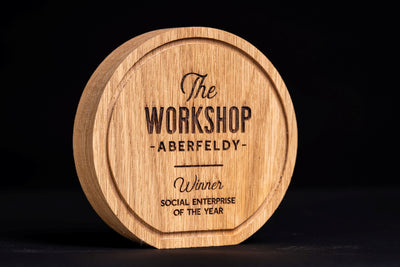Circular Oak Trophy