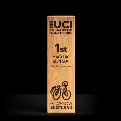 Oak Block Cycling Trophy