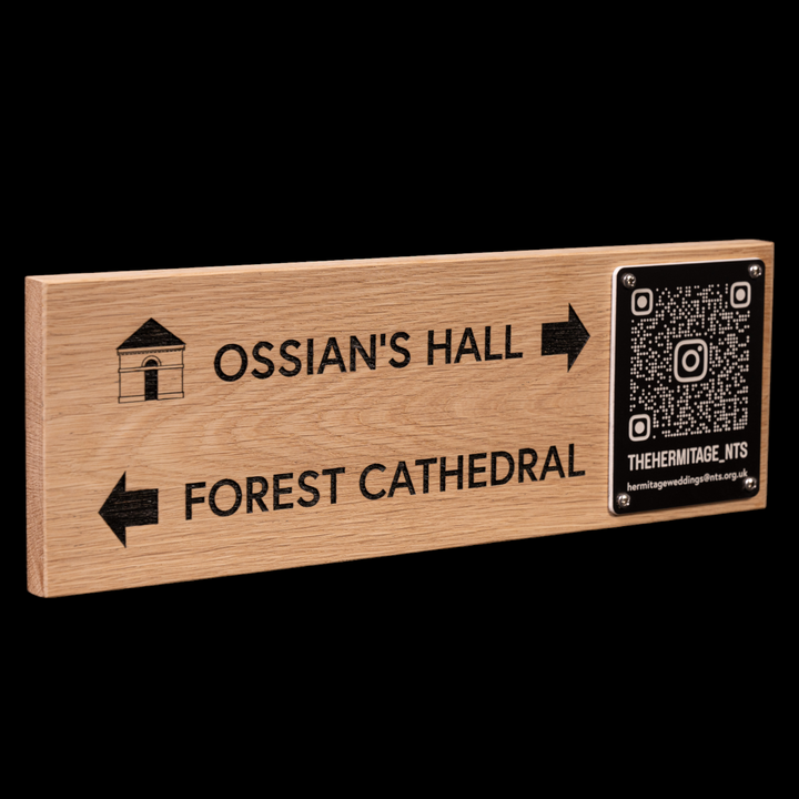 Bespoke Sign with QR code