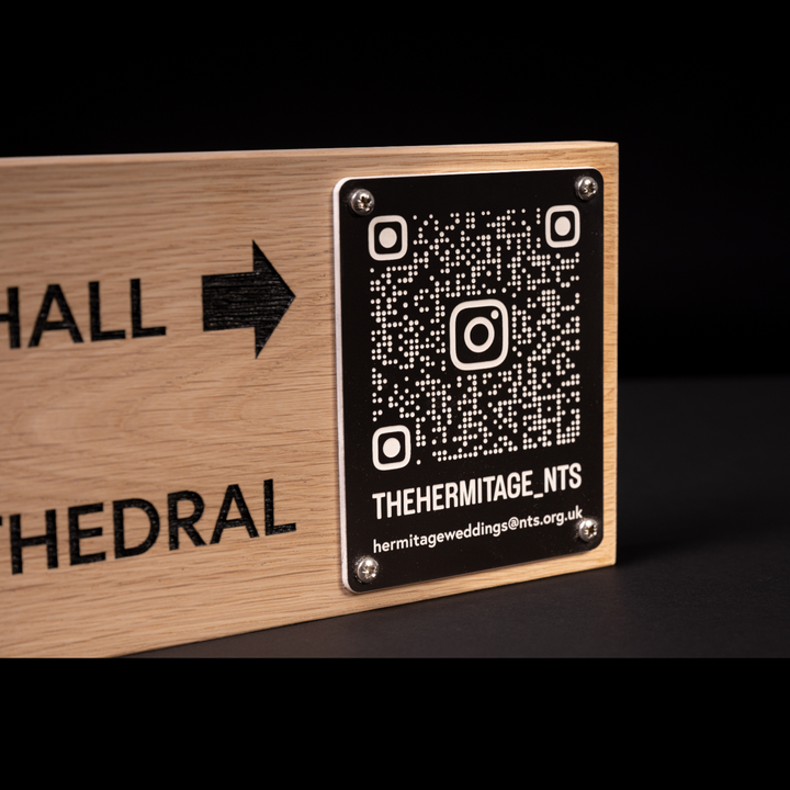 Bespoke Sign with QR code