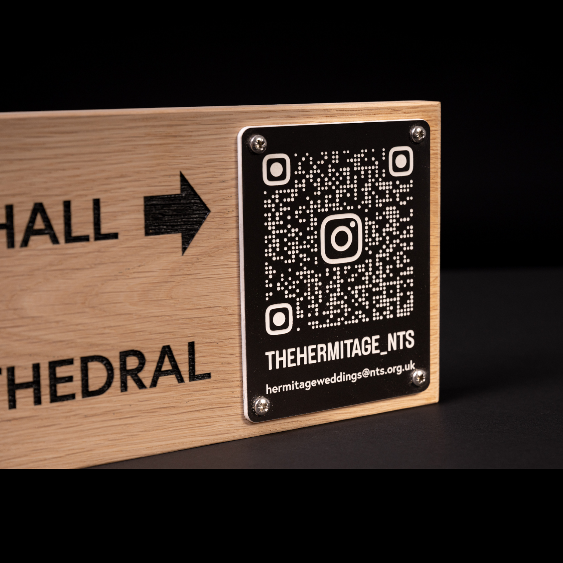 Bespoke Sign with QR code – The Workshop Aberfeldy