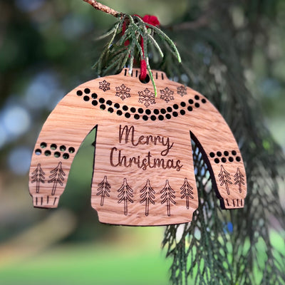 Personalised Christmas Jumper Decoration