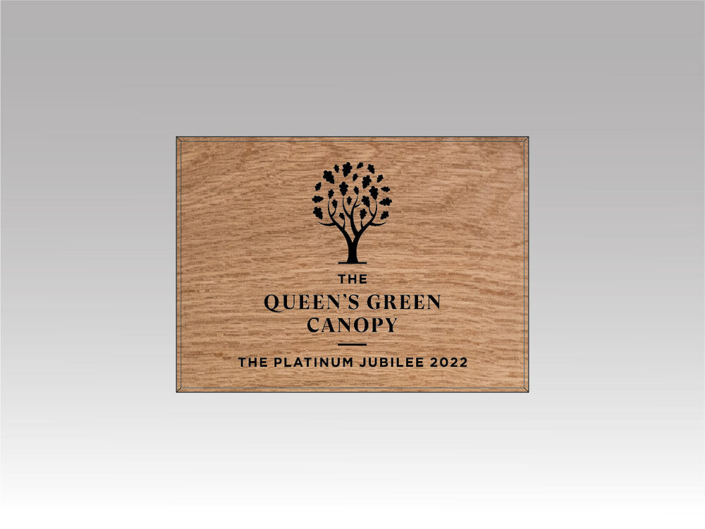 Queen's Green Canopy Plaque