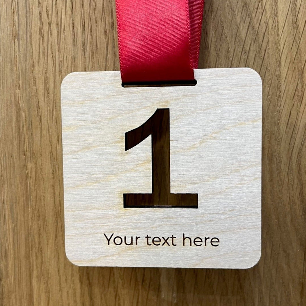 Personalised Wooden Eco Place Medals