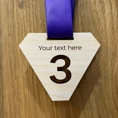 Personalised Wooden Eco Place Medals