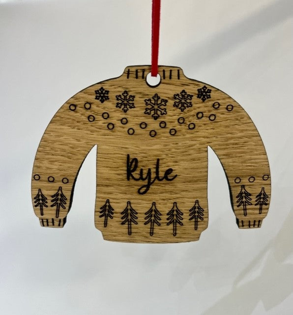 Personalised Christmas Jumper Decoration