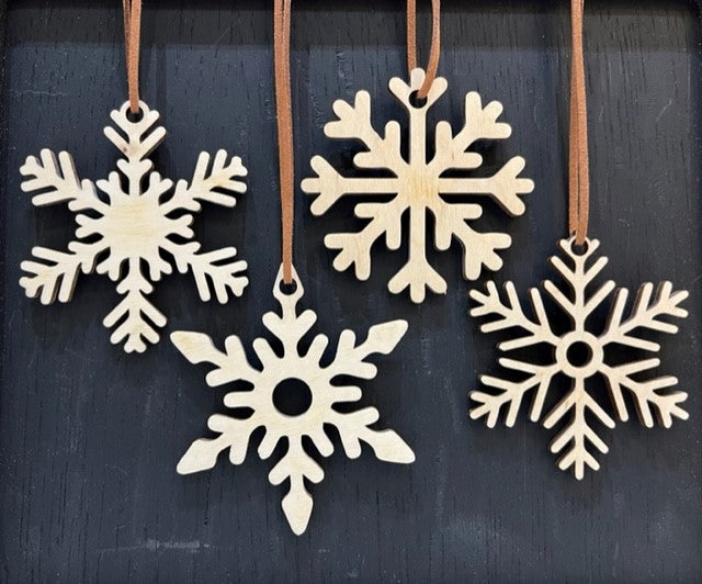 Snowflake Decorations Pack of 4