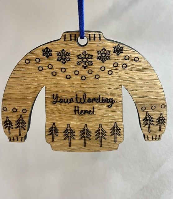 Personalised Christmas Jumper Decoration